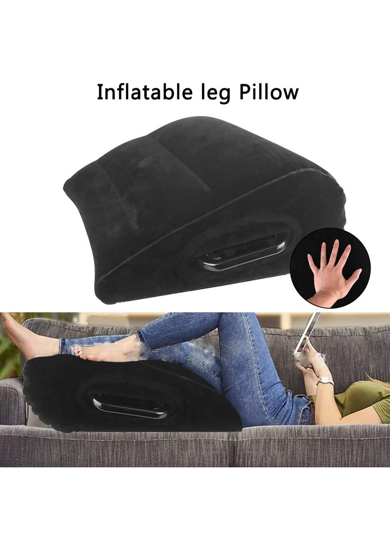 Leg Positioner Pillow Portable Inflatable Pillow For Travel Camping Sleeping Foot Pillow Elevation Leg Pillows PVC Wedge Pillow Knee Cushion