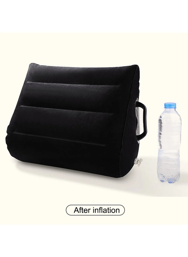 Leg Positioner Pillow Portable Inflatable Pillow For Travel Camping Sleeping Foot Pillow Elevation Leg Pillows PVC Wedge Pillow Knee Cushion