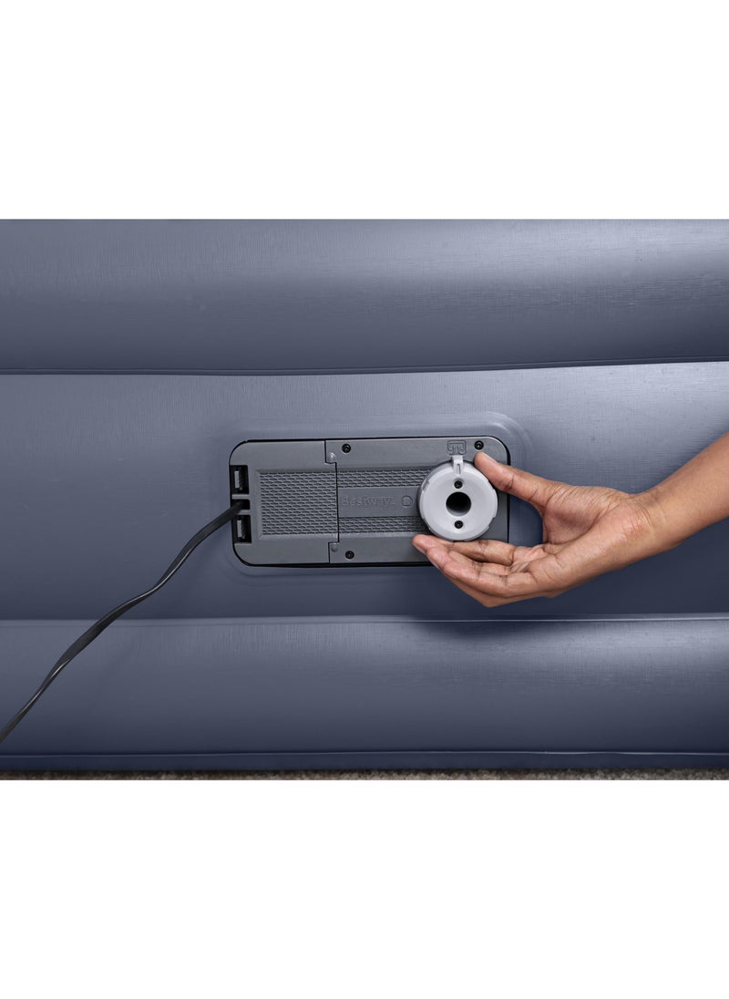 Bestway Tritech Airbed Queen SleekFlow Headboard Built-in AC Pump 226x152x84cm | Air Mattress | Inflatable Mattress | Air Bed For Indoor and Outdoor Camping
