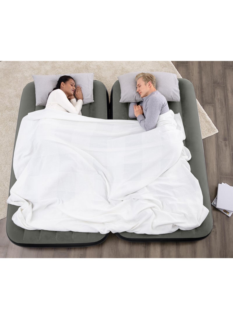 Bestway Airbed 3-in-1 Twin/King Mattress 188x99x25cm | Air Mattress | Inflatable Mattress | Air Bed For Indoor and Outdoor Camping