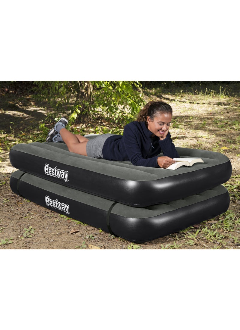 Bestway Airbed 3-in-1 Twin/King Mattress 188x99x25cm | Air Mattress | Inflatable Mattress | Air Bed For Indoor and Outdoor Camping