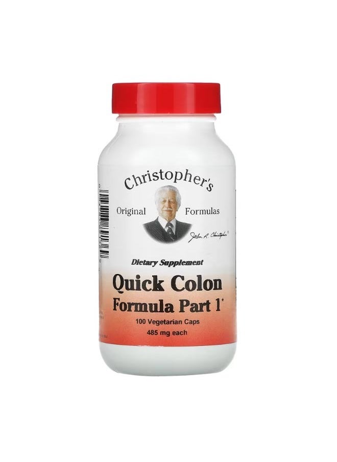 Quick Colon Formula Part 1 485 mg 100 Vegetarian Caps