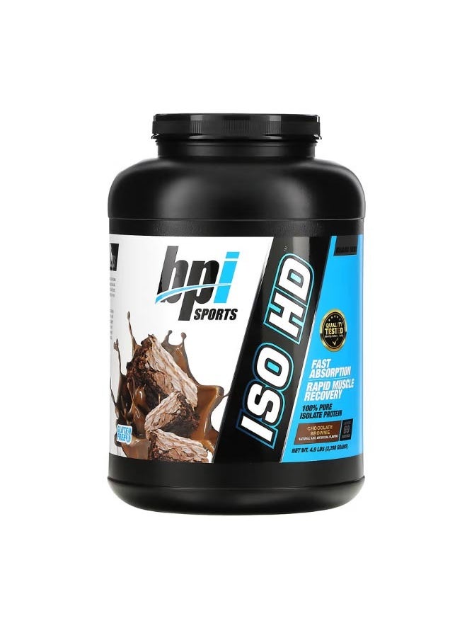 ISO HD 100 Pure Isolate Protein Chocolate Brownie 4.9 lbs 2208 g