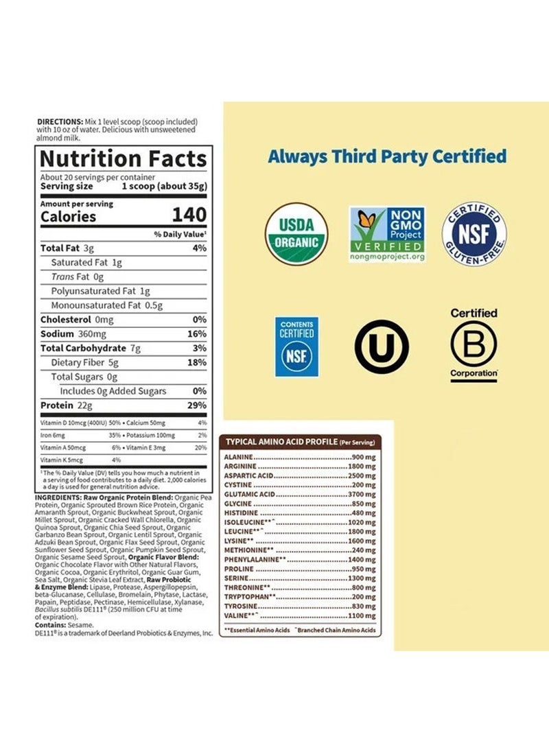 Raw Organic Protien Chocolate