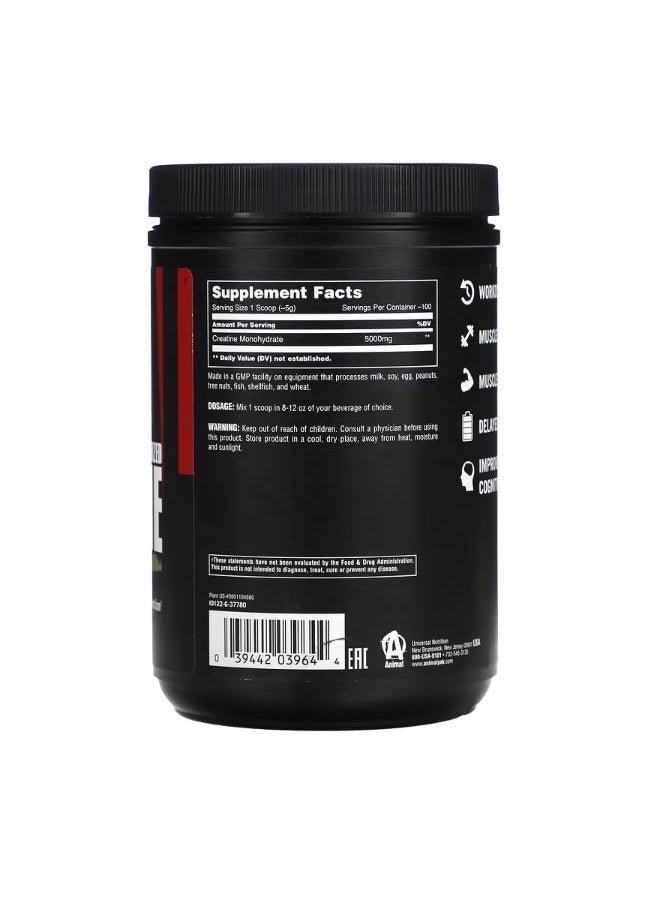 Micronized Creatine Monohydrate Powder Unflavored 1.1 lb 500 g