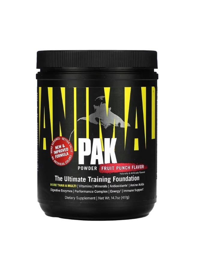 Pak Powder The Ultimate Training Foundation Fruit Punch 14.7 oz 417 g