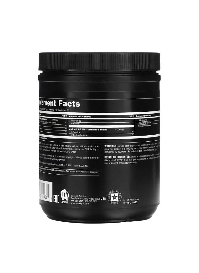 Juiced Aminos Orange Juiced 13.3 oz 377 g