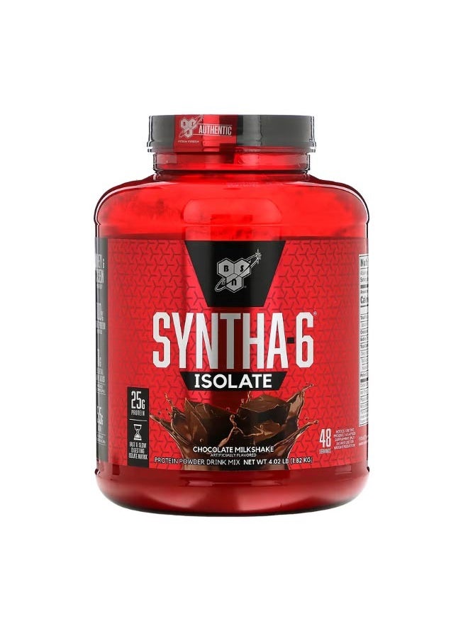 BSN Syntha 6 Isolate Protein Powder Drink Mix Chocolate Milkshake 4.02 lb 1.82 kg