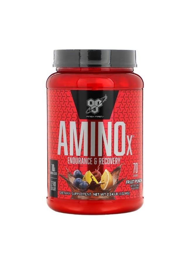 BSN AminoX Endurance And Recovery Fruit Punch 2.24 lb 1.02 kg