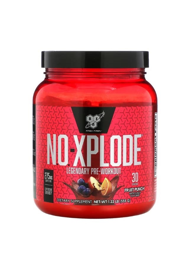 BSN N.O. Xplode Legendary Pre Workout Fruit Punch 1.22 lbs 555 g