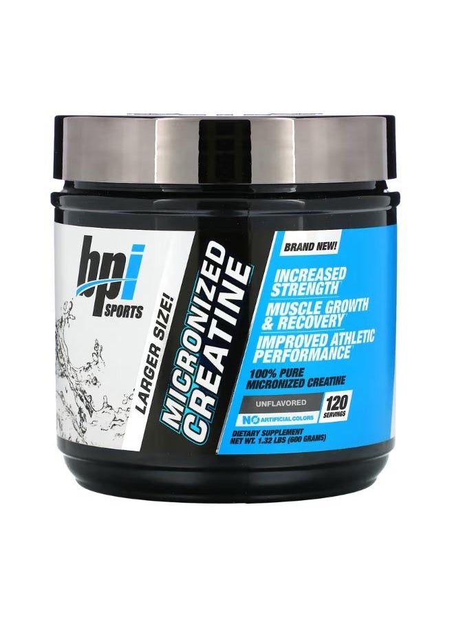 Micronized Creatine Unflavored 1.32 lbs 600 g