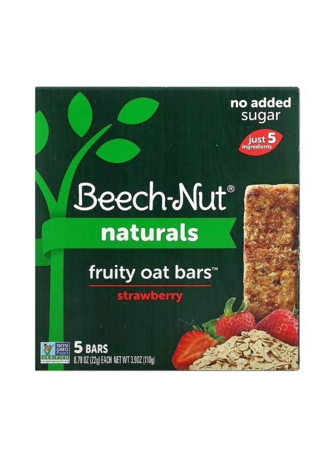 Naturals Fruity Oat Bars 12 Months Strawberry 5 Bars 0.78 oz 22 g Each