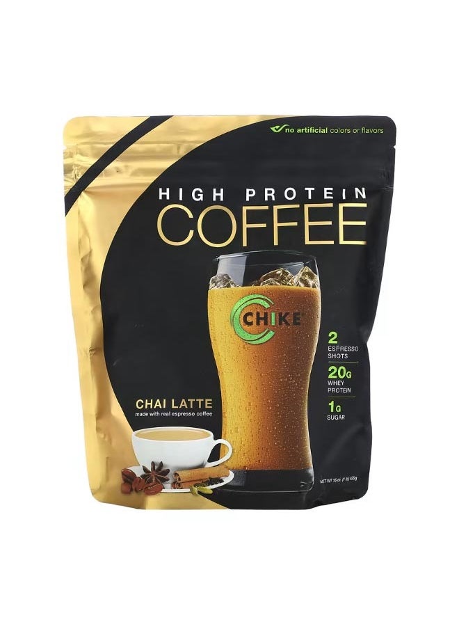 High Protein Coffee Chai Latte 16 oz 455 g