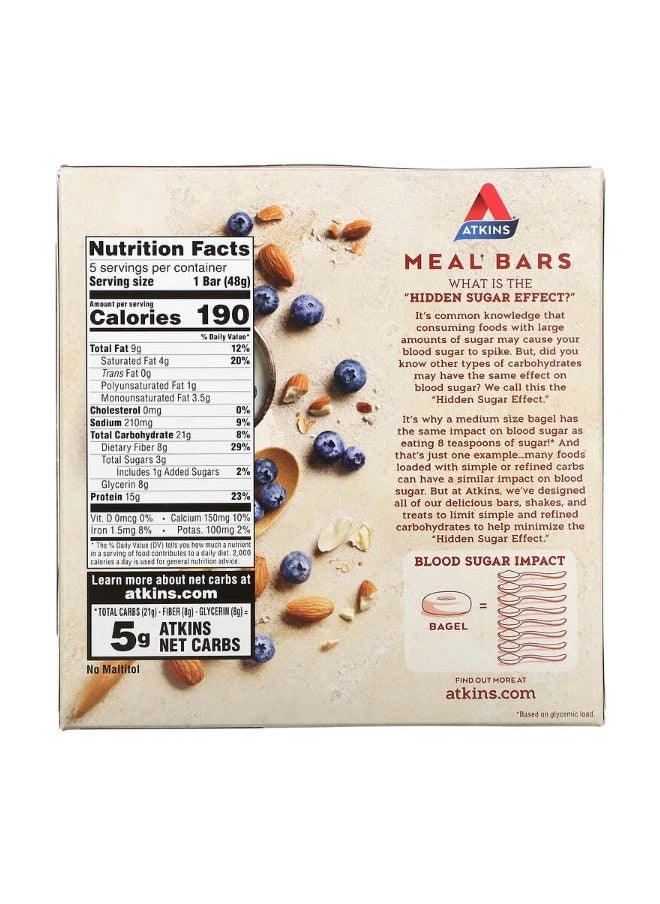 Greek Yogurt Bar Blueberry 5 Bars 1.69 oz 48 g Each