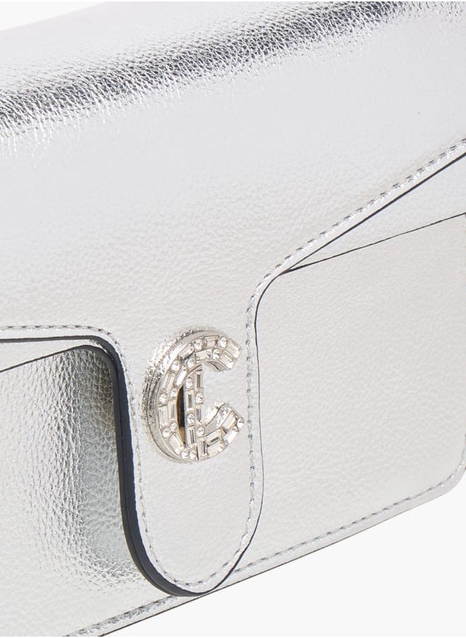 Womens Le Confort Crossbody Mettalic Wih Metal Strap