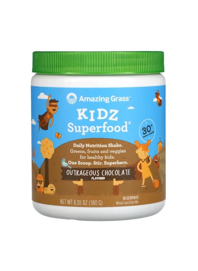 Kidz Superfood Outrageous Chocolate 6.35 oz 180 g