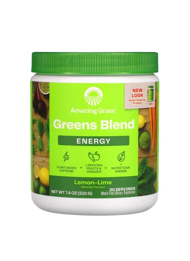 Greens Blend Energy Lemon Lime 7.4 oz 210 g