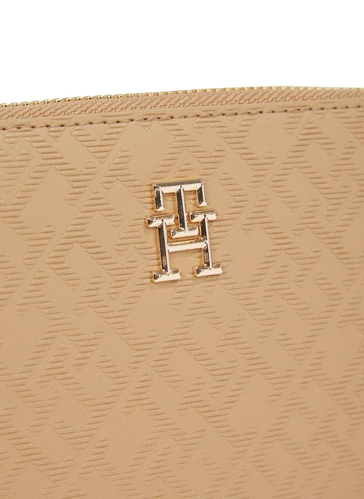 Logo Zip Over Clutche