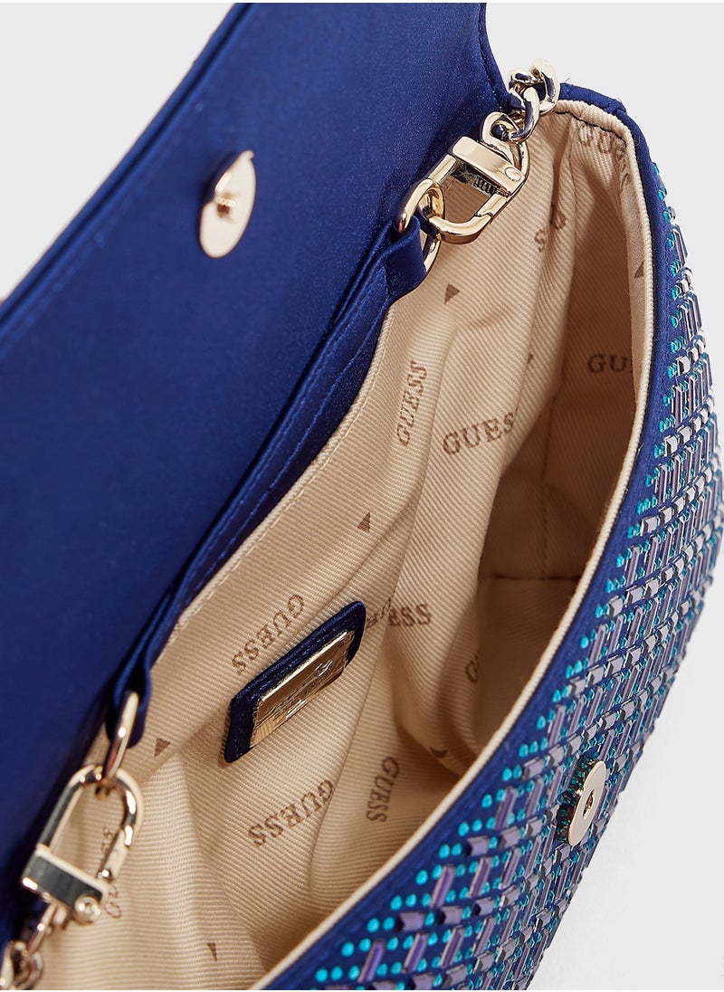 Zalina Flap Over Clutch