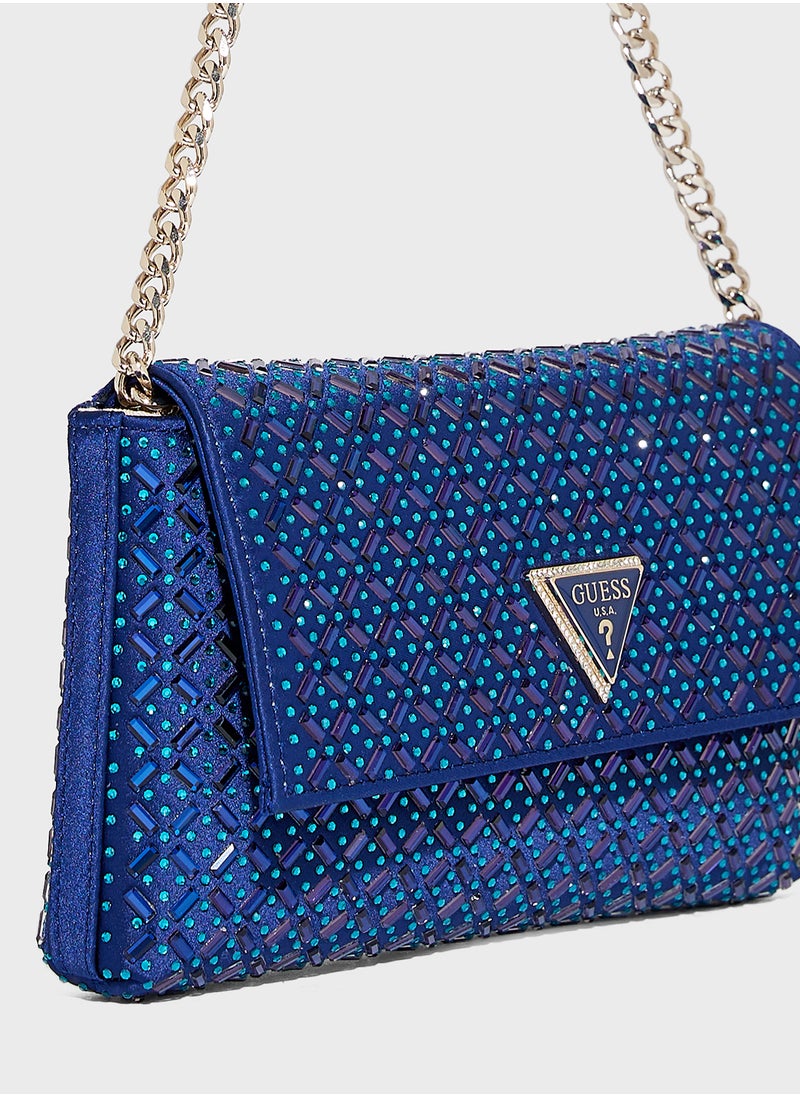 Zalina Flap Over Clutch