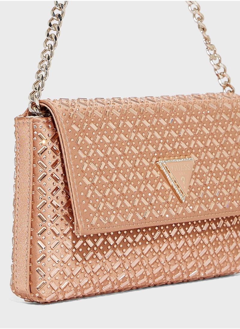 Zalina Flap Over Clutch