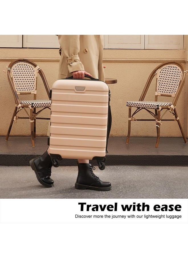 Luggage 3 Piece Set Suitcase Spinner Hardshell Lightweight TSA Lock (black, 3 piece set(20in24in28in))