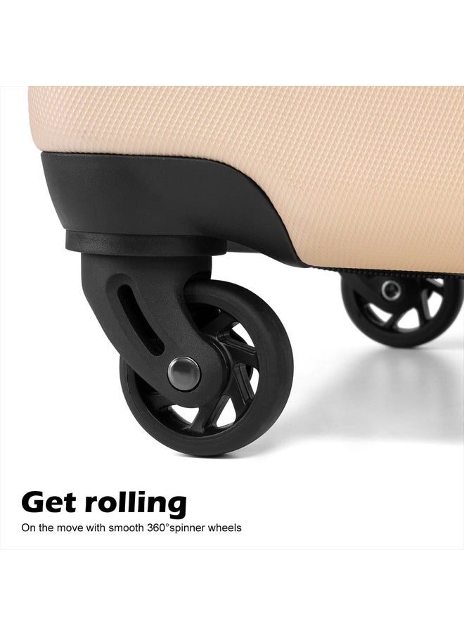 Luggage 3 Piece Set Suitcase Spinner Hardshell Lightweight TSA Lock (black, 3 piece set(20in24in28in))