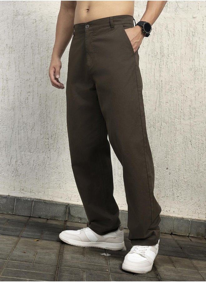 Dark Olive Pants For Men