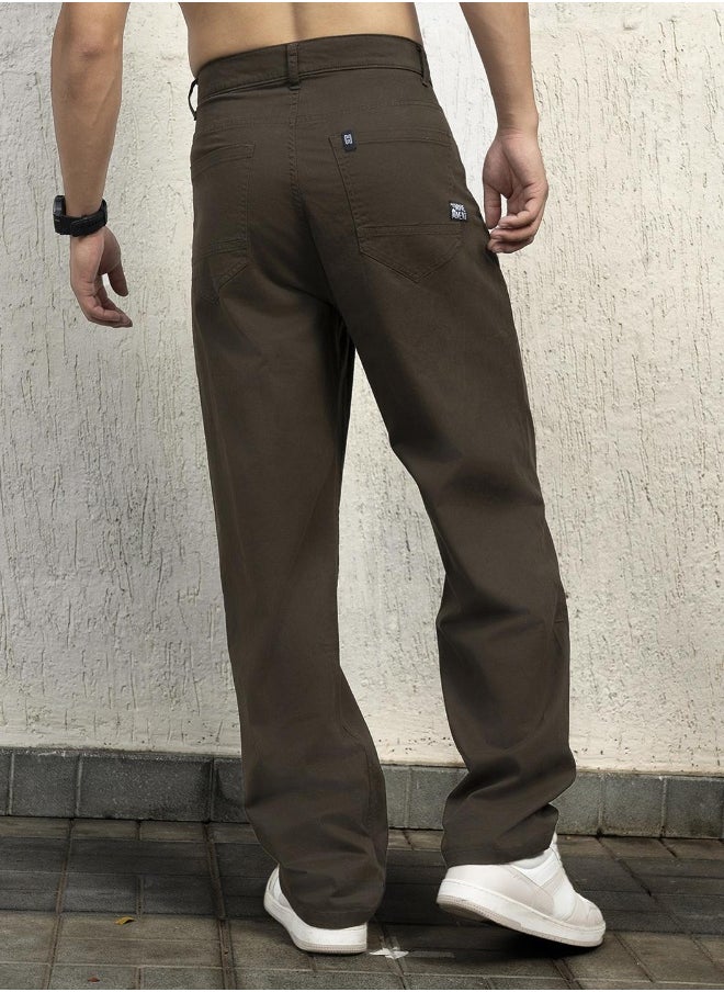 Dark Olive Pants For Men