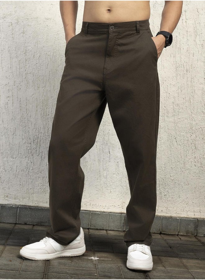 Dark Olive Pants For Men