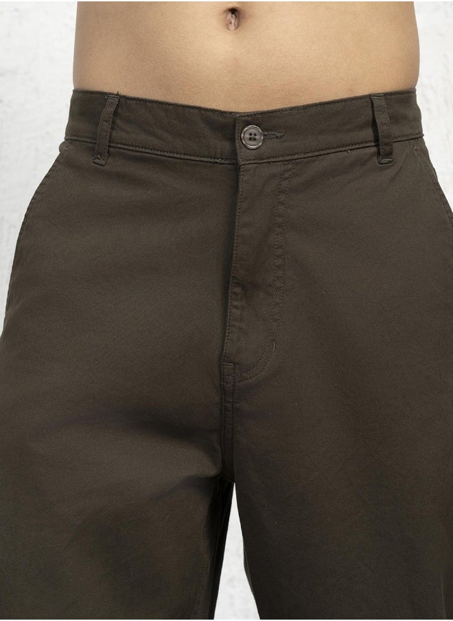 Dark Olive Pants For Men