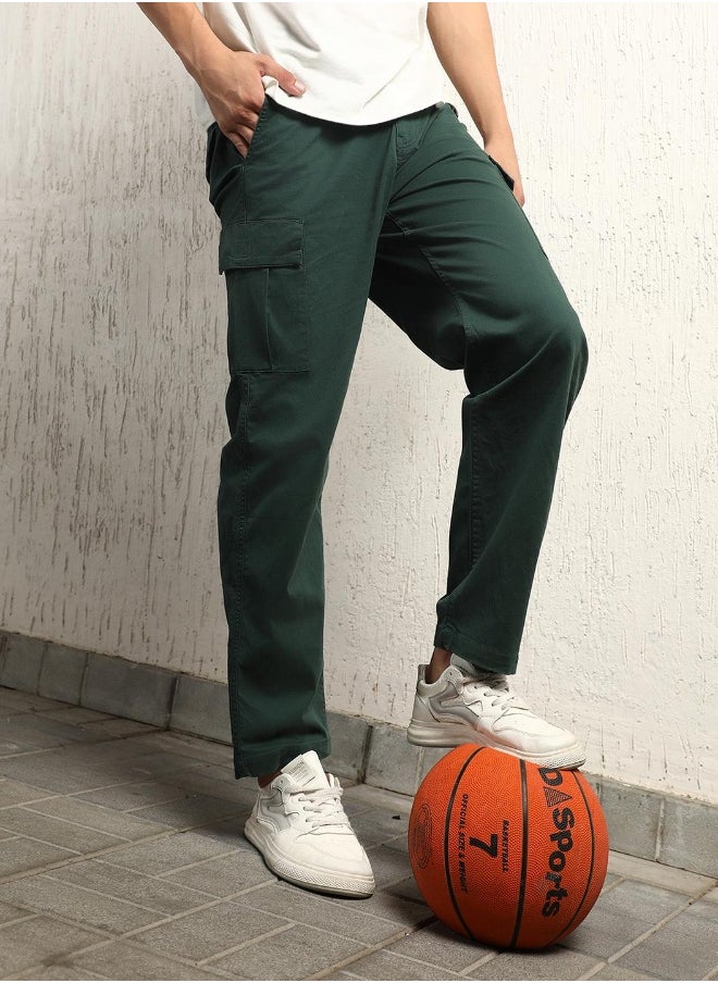 Forest Green Pants For Men