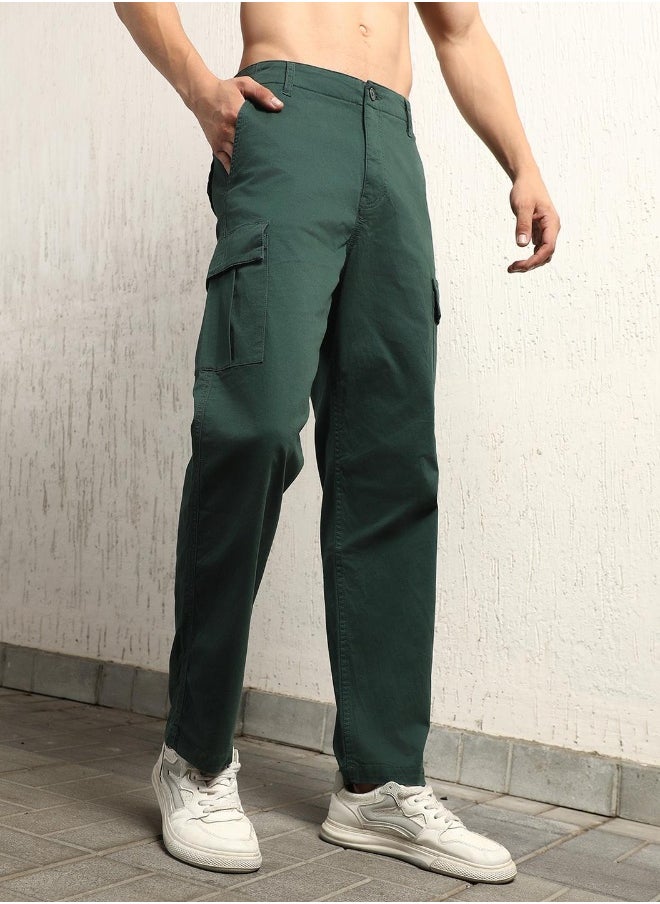 Forest Green Pants For Men