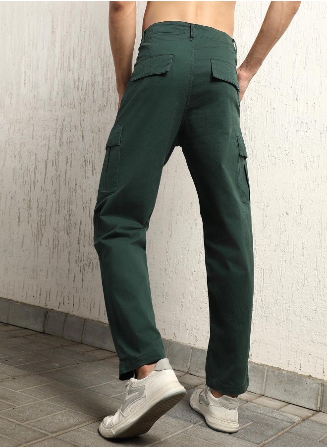 Forest Green Pants For Men