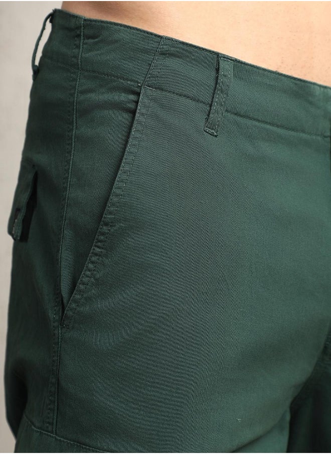 Forest Green Pants For Men