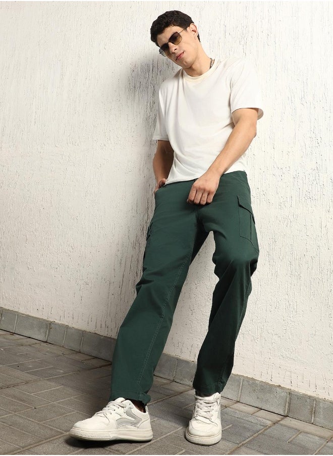 Forest Green Pants For Men