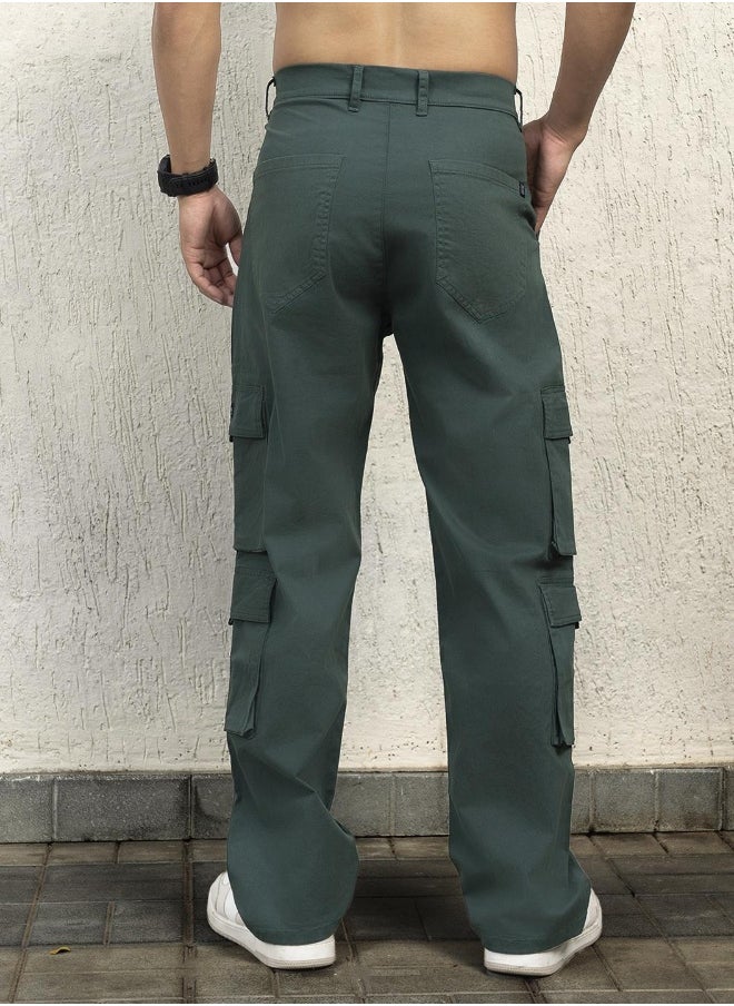 Forest Green Pants For Men