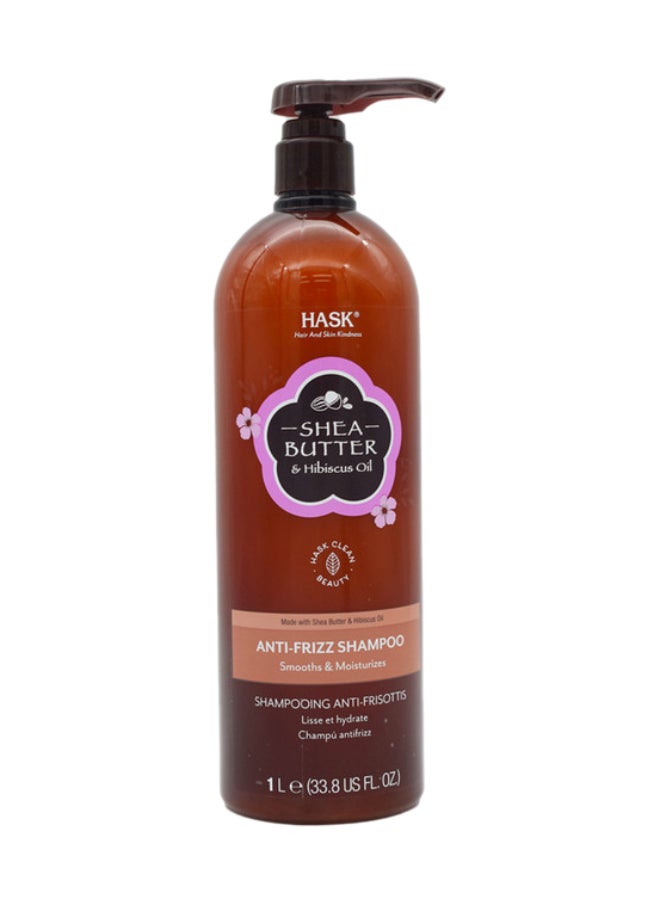 Hask Shea Butter & Hibiscus Anti-Frizz Shampoo 1L