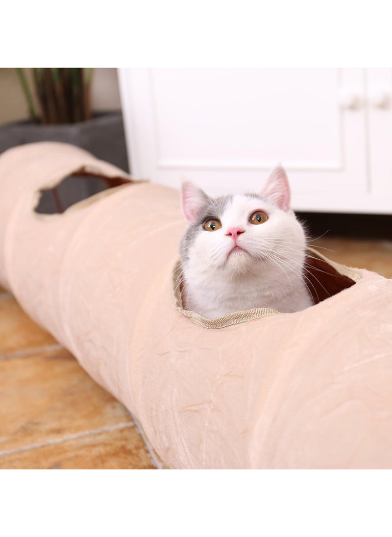Cat Tunnel, Suede Material kitty play toys for Cats and Bunnies