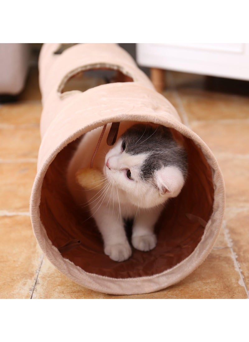 Cat Tunnel, Suede Material kitty play toys for Cats and Bunnies