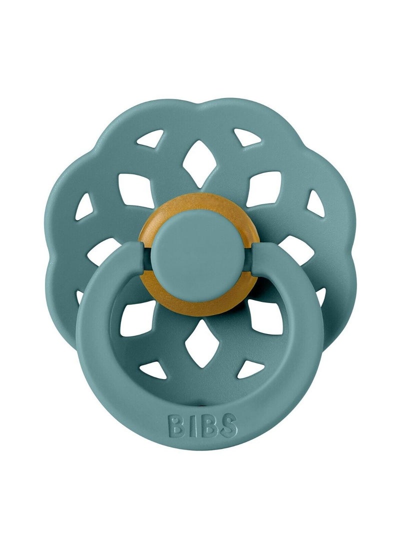 BIBS Natural Rubber  Pacifier Pack Of 2  Blue And Island Sea