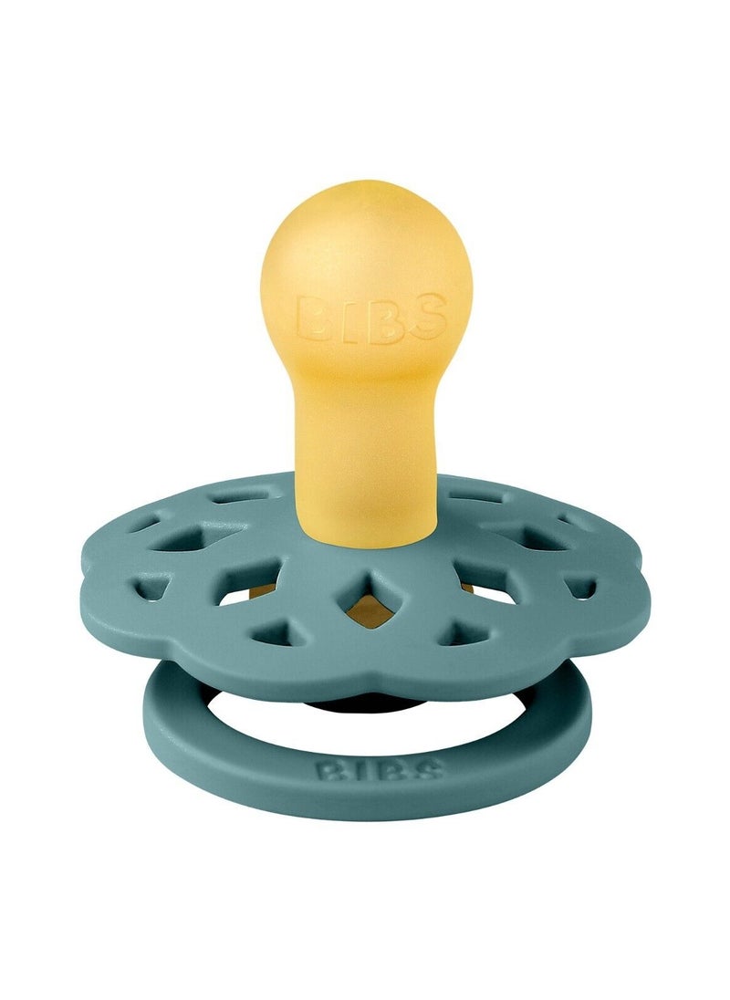 BIBS Natural Rubber  Pacifier Pack Of 2  Blue And Island Sea