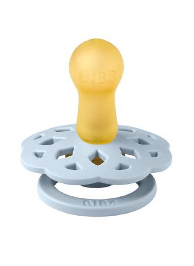 BIBS Natural Rubber  Pacifier Pack Of 2  Blue And Island Sea