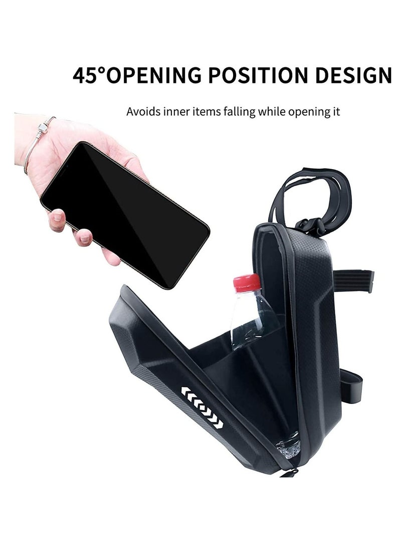 Scooter Storage Bag 3L Handlebar Compatible with Xiaomi M365 Electric Front Hanging Waterproof EVA for Carrying Charger Tools Repair