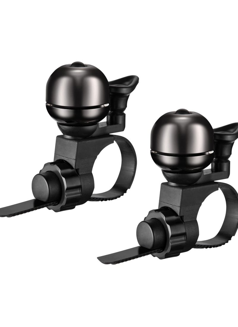 Classic Bike Bell with Loud Sound, Mountain Bike MTB Bell for 0.82-0.86in/21-22mm Handlebars, Clear Ring Bell for Adults and Riders