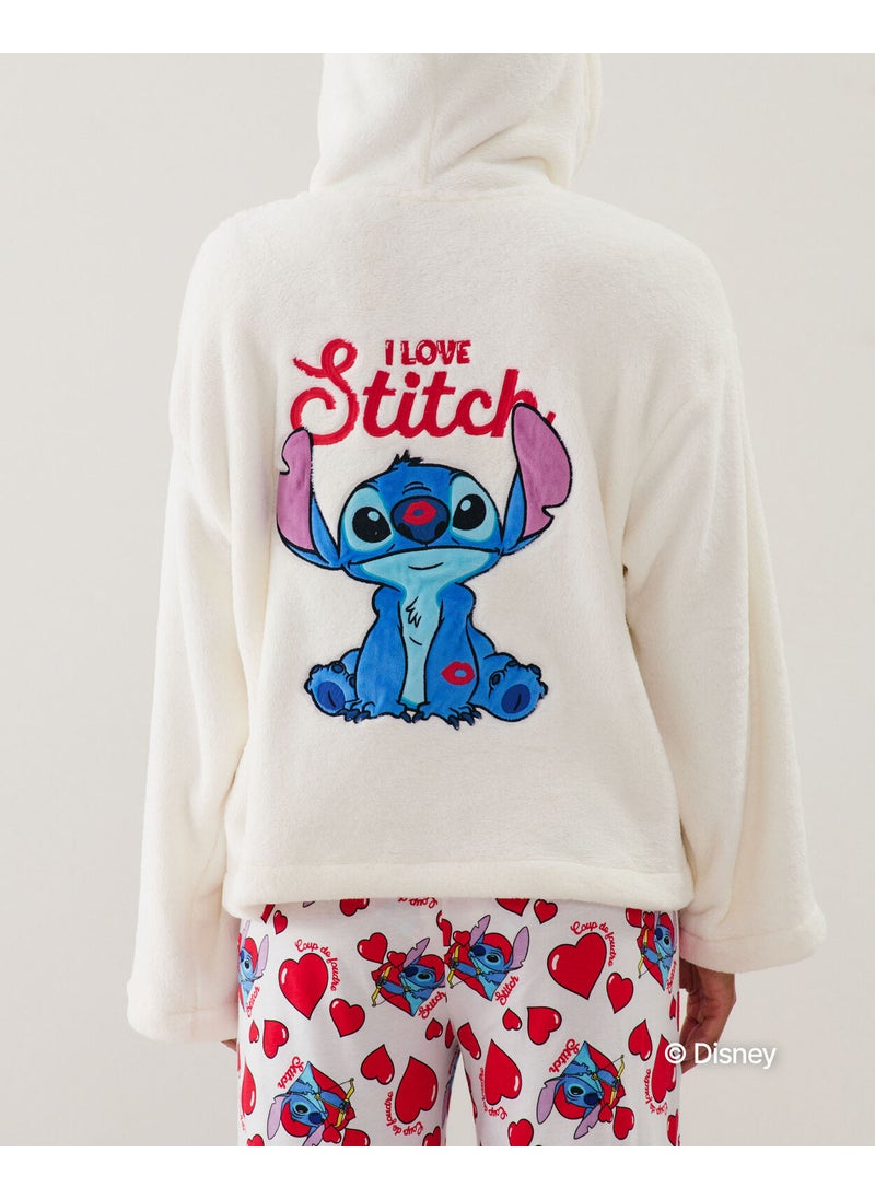 Stitch fleece sweatshirt