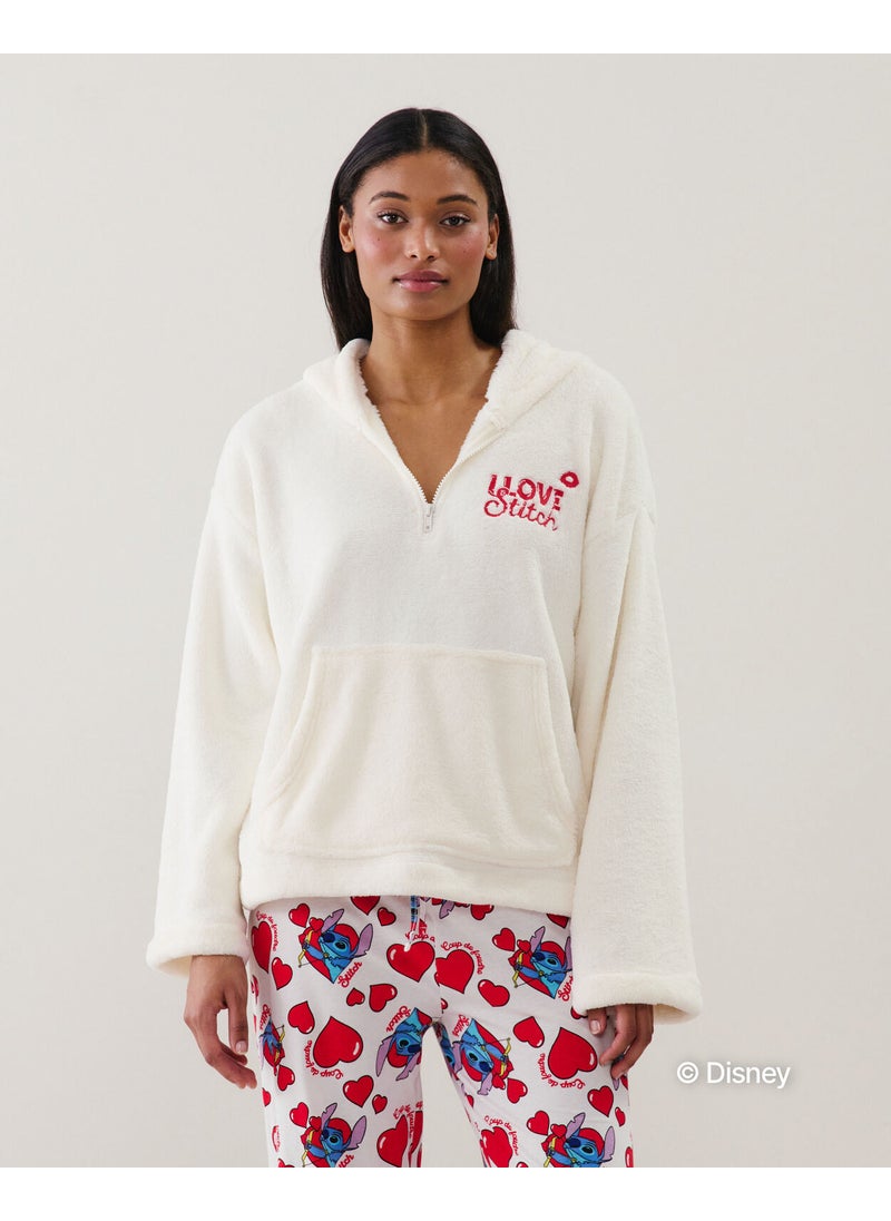 Stitch fleece sweatshirt