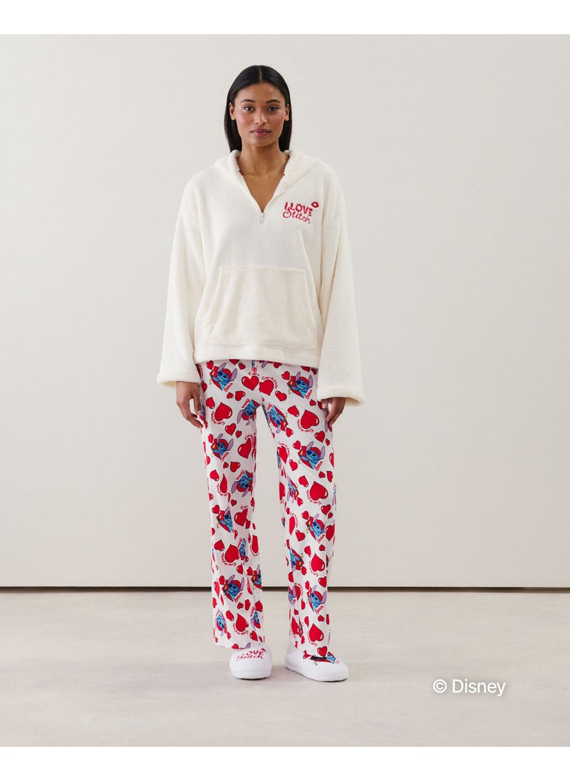 Stitch fleece sweatshirt