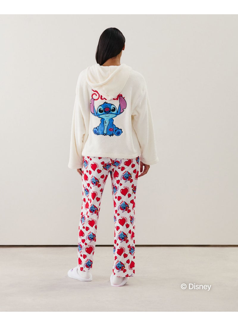 Stitch fleece sweatshirt