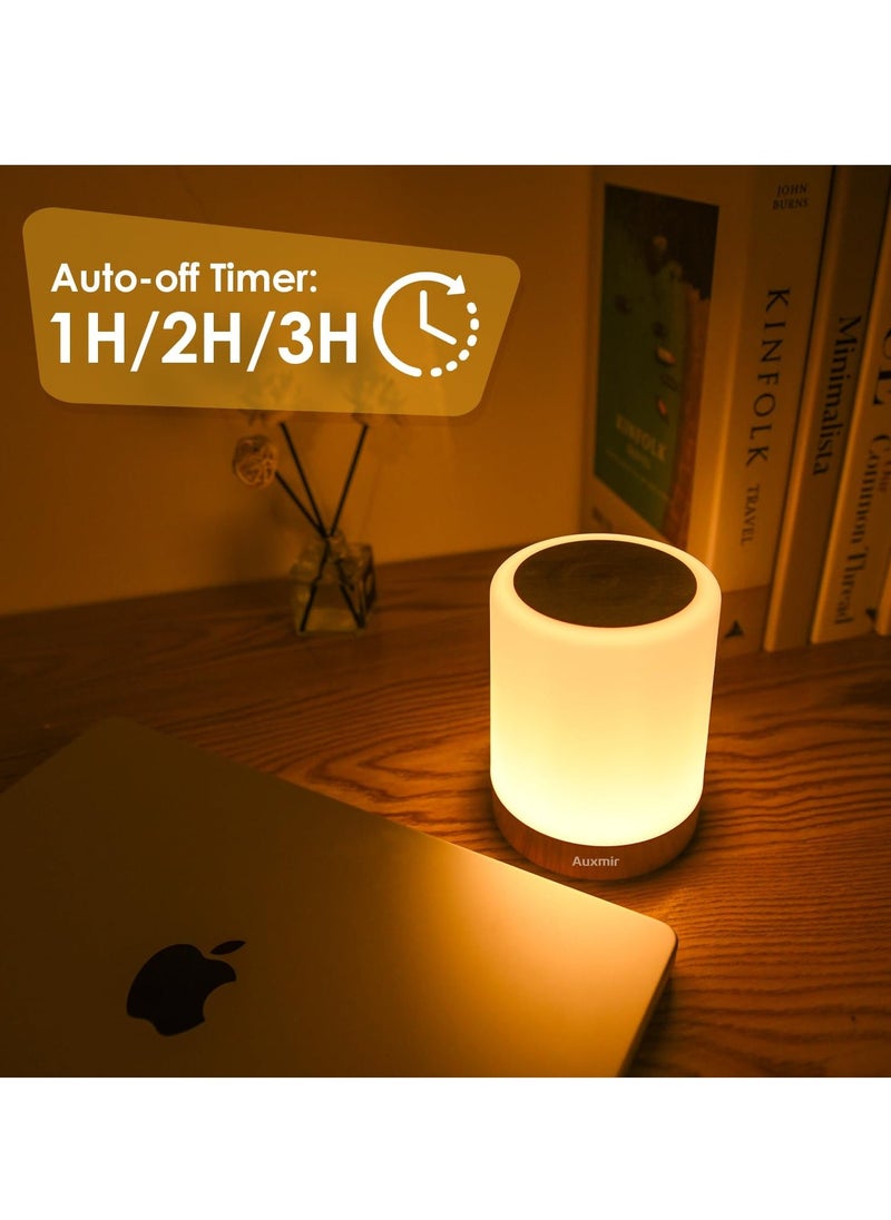 Light Touch Sensor for Kids Baby, LED Bedside Table Lamp 11 RGB Colors Changing, USB Rechargeable, Adjustable Dimmable Portable Lamp for Baby Bedroom Nursery Living Room